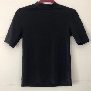Uniqlo Navy Mock Neck